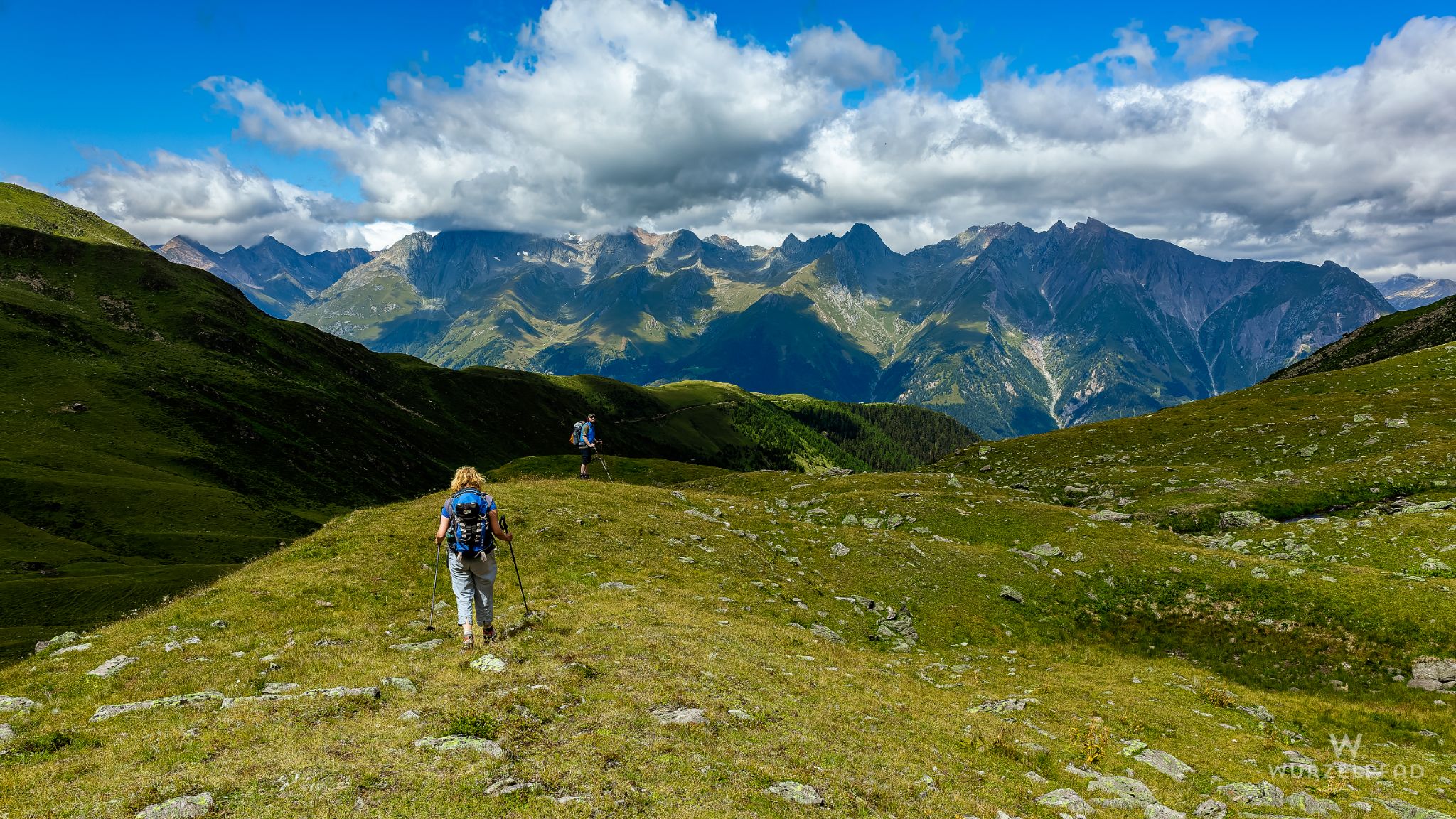 Abstieg von der Deferegger Höhe